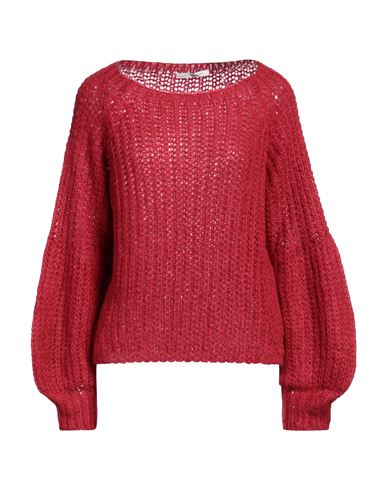 Le Streghe Woman Sweater Red Size Onesize Acrylic, Polyamide, Mohair Wool