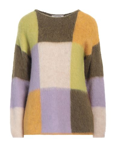 Shop La Fileria Woman Sweater Military Green Size 10 Alpaca Wool, Polyamide, Virgin Wool