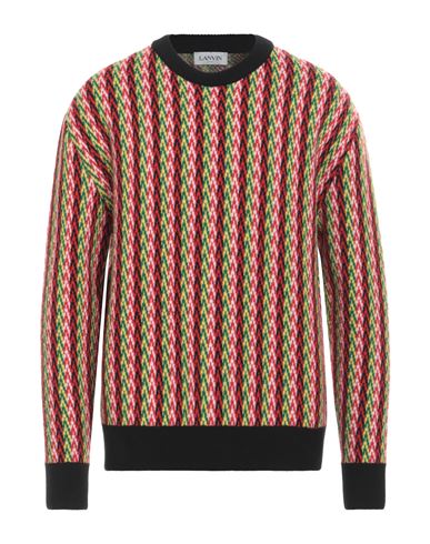 Shop Lanvin Man Sweater Yellow Size Xl Merino Wool, Polyamide