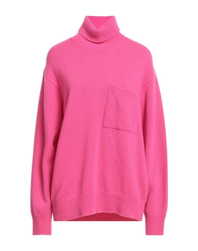 Amaranto Woman Turtleneck Fuchsia Size L Wool