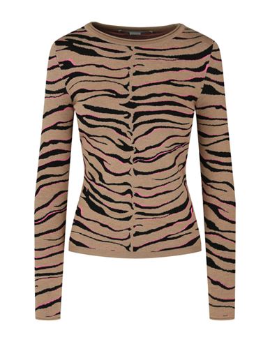 Stella Mccartney Tiger-print Pullover Sweater Woman Sweater Multicolored Size 8-10 Wool, Viscose, Po In Fantasy