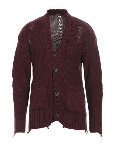 Xagon Man Cardigan Burgundy Size Xxl Acrylic, Polyamide, Wool In Red