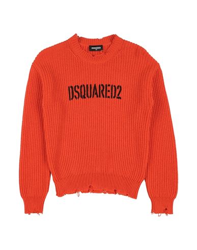 Dsquared2 Toddler Boy Sweater Orange Size 6 Polyester, Cotton In Orange