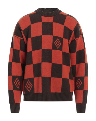 Shop Amish Man Sweater Dark Brown Size L Acrylic, Polyamide, Mohair Wool, Wool