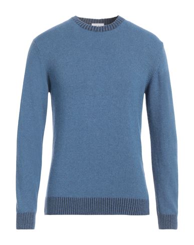 Shop Berna Man Sweater Slate Blue Size L Wool, Viscose, Polyamide, Cashmere