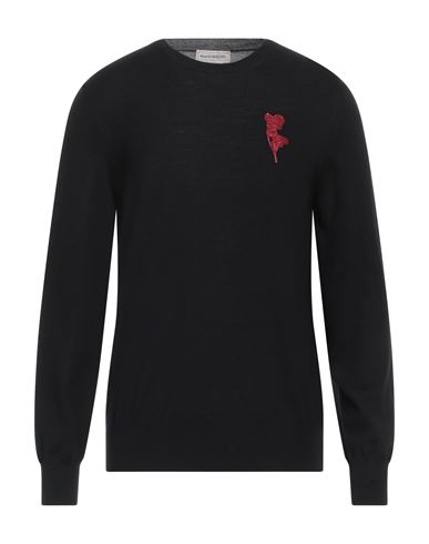 Palm Angels Man Sweater Black Size L Wool, Silk, Glass, Plastic, Metallic Fiber