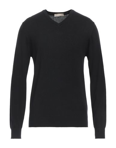 Cashmere Company Man Sweater Black Size 46 Wool, Cashmere, Silk, Nylon