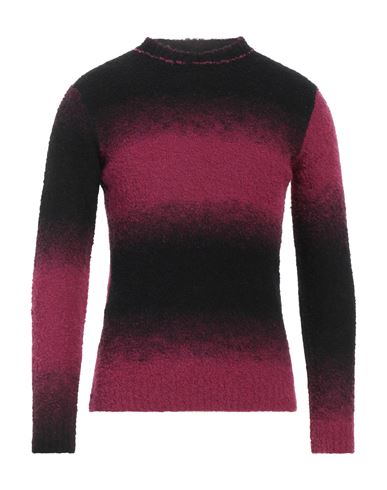 Berna Man Sweater Garnet Size L Acrylic, Polyamide, Wool, Alpaca Wool In Red