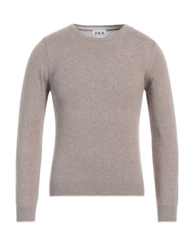 Berna Man Sweater Khaki Size S Polyamide, Wool, Viscose, Cashmere In Neutral