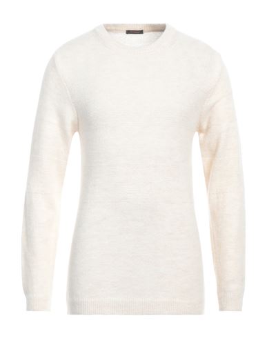 Shop Officina 36 Man Sweater Ivory Size Xxl Acrylic, Polyamide, Viscose, Wool In White