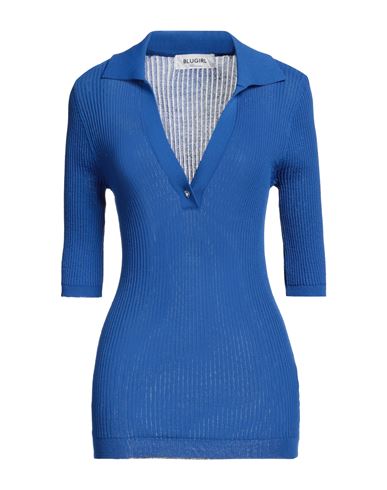 Blugirl Blumarine Woman Sweater Blue Size 8 Viscose, Polyamide