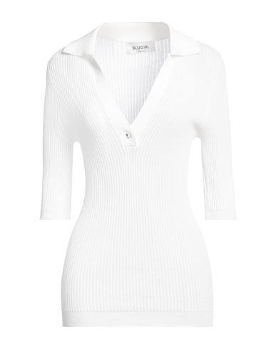 Shop Blugirl Blumarine Woman Sweater White Size 8 Viscose, Polyamide