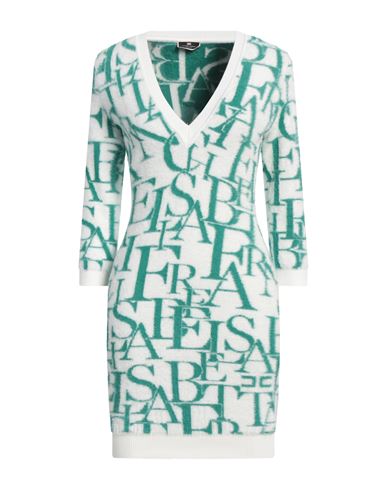 Elisabetta Franchi Woman Mini Dress Emerald Green Size 8 Polyamide, Viscose In Green
