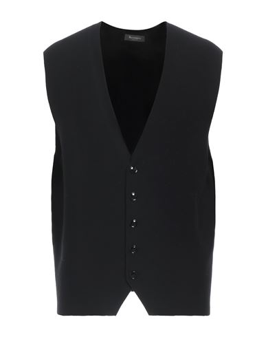 Shop Arovescio Man Cardigan Black Size 44 Viscose, Polyester