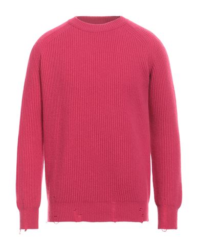 Shop Atomofactory Man Sweater Fuchsia Size L Wool, Cashmere In Pink