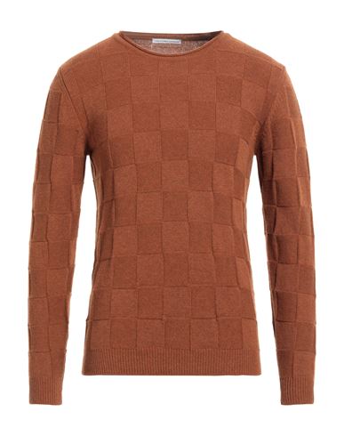 Shop Grey Daniele Alessandrini Man Sweater Tan Size 38 Wool, Polyamide In Brown