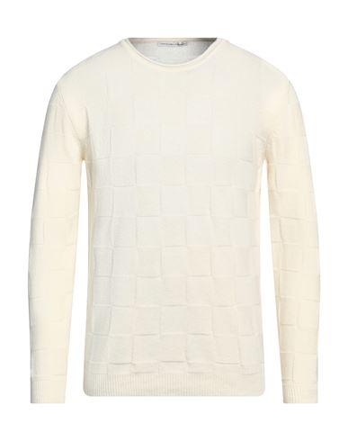Grey Daniele Alessandrini Man Sweater Ivory Size 42 Wool, Polyamide In Neutral
