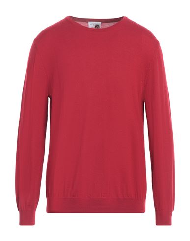 Heritage Man Sweater Red Size 44 Merino Wool