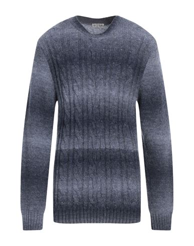 Shop Daniele Alessandrini Homme Man Sweater Navy Blue Size 44 Acrylic, Wool, Polyamide