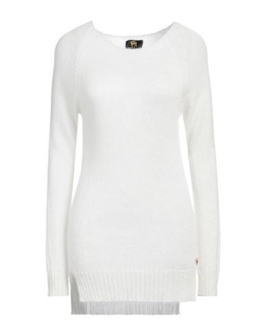 Shop Gai Mattiolo Woman Sweater White Size M/l Acrylic, Polyamide, Mohair Wool, Polyester