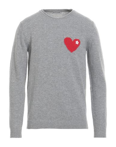 Daniele Alessandrini Homme Man Sweater Light Grey Size 42 Wool, Polyamide In Gray