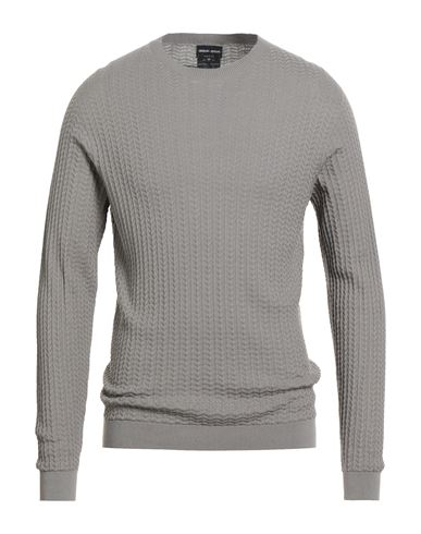 Giorgio Armani Man Sweater Grey Size 44 Cotton, Cashmere, Silk In Gray