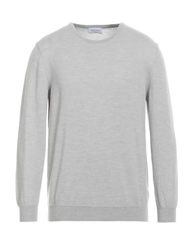 Shop Heritage Man Sweater Light Grey Size 46 Merino Wool