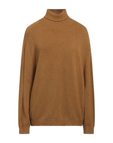 Souvenir Woman Turtleneck Mustard Size S Viscose, Polyester, Polyamide In Brown