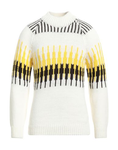 Shop Grey Daniele Alessandrini Man Sweater Off White Size 44 Acrylic, Viscose, Wool, Alpaca Wool