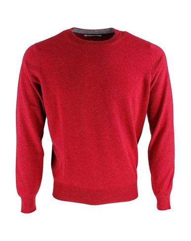 Shop Brunello Cucinelli Pullover Man Sweater Red Size 42 Cashmere
