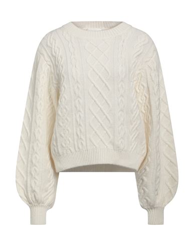 Chloé Woman Sweater White Size S Wool, Cashmere In Gray
