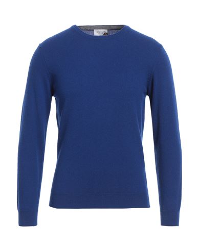 Heritage Man Sweater Bright Blue Size 42 Wool, Cashmere