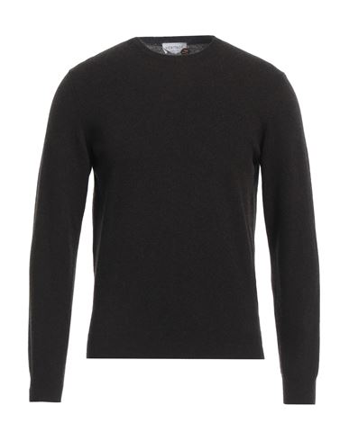 Heritage Man Sweater Dark Brown Size 46 Wool, Cashmere In Gray
