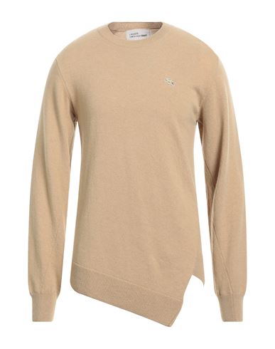 Shop Lacoste X Comme Des Garçons Shirt Man Sweater Khaki Size Xl Wool In Beige