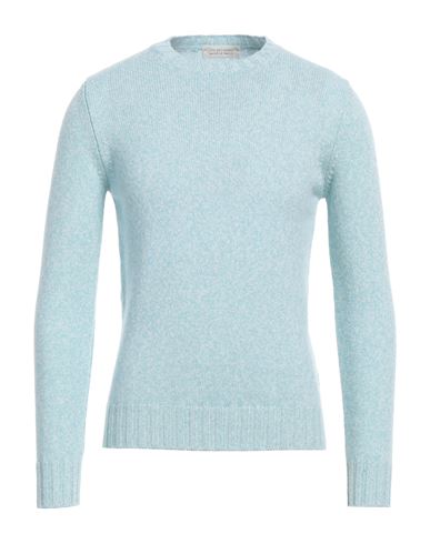 Filippo De Laurentiis Man Sweater Sky Blue Size 36 Merino Wool In Brown