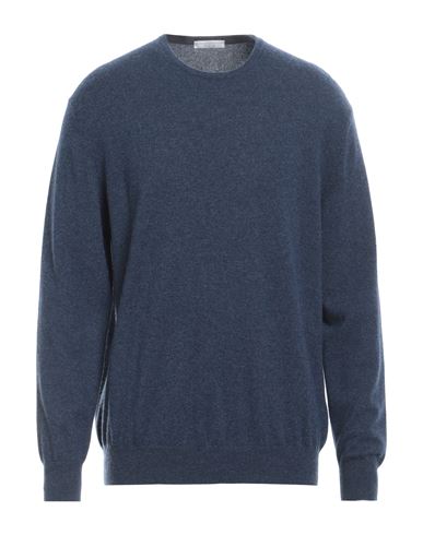 Shop Filippo De Laurentiis Man Sweater Midnight Blue Size 48 Cashmere