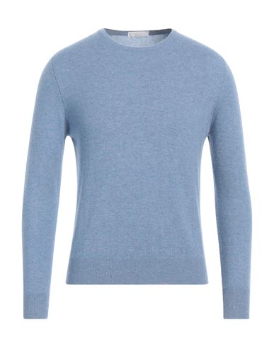 Filippo De Laurentiis Man Sweater Pastel Blue Size 38 Cashmere