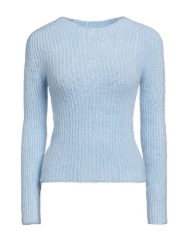 Motel Woman Sweater Sky Blue Size Onesize Acrylic, Polyamide, Mohair Wool, Elastane