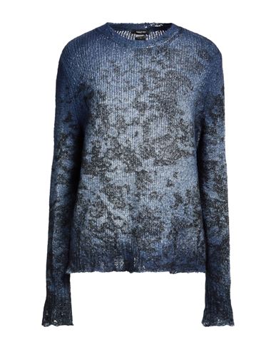Shop Avant Toi Woman Sweater Navy Blue Size M Cotton, Polyamide, Elastane