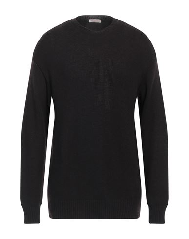 Valentino Garavani Man Sweater Dark Brown Size L Cashmere In Black