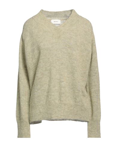 Vicolo Woman Sweater Sage Green Size Onesize Alpaca Wool, Polyamide, Mohair Wool In Gold