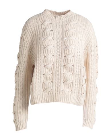 Lorena Antoniazzi Woman Sweater Cream Size 10 Virgin Wool, Cashmere, Silk In Neutral