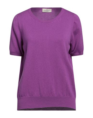 Shop Bruno Manetti Woman Sweater Mauve Size 16 Cashmere In Purple
