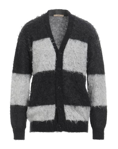 Shop Nuur Man Cardigan Black Size 42 Mohair Wool, Nylon, Wool
