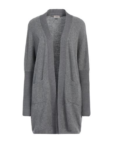 Shop Agnona Woman Cardigan Grey Size Xl Wool, Cashmere, Silk
