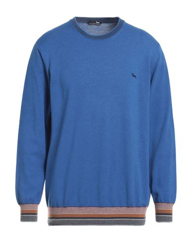 Shop Harmont & Blaine Man Sweater Blue Size 4xl Cotton, Wool