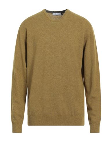 Shop En Avance Man Sweater Military Green Size Xxl Wool, Nylon