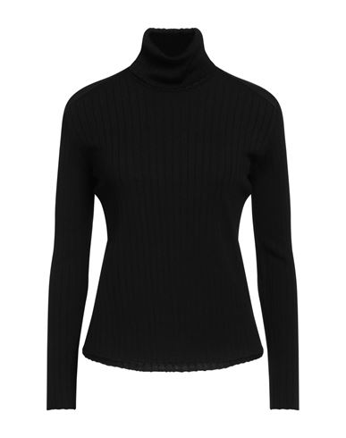 SHE'S SHE'S WOMAN TURTLENECK BLACK SIZE L WOOL 
