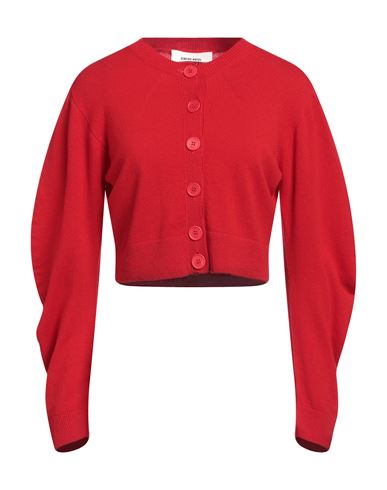Circus Hotel Woman Cardigan Red Size 8 Wool, Cashmere