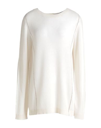 Shop Lorena Antoniazzi Woman Sweater Ivory Size 12 Cashmere In White